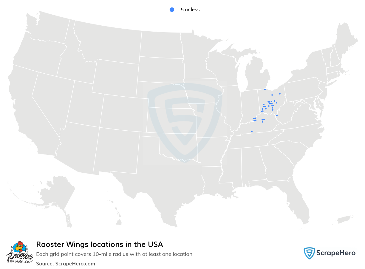 Rooster Wings locations