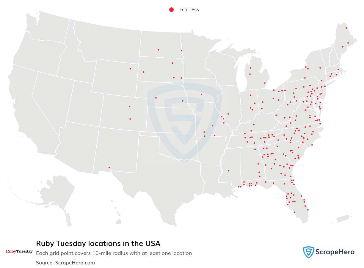 Ruby Tuesday locations