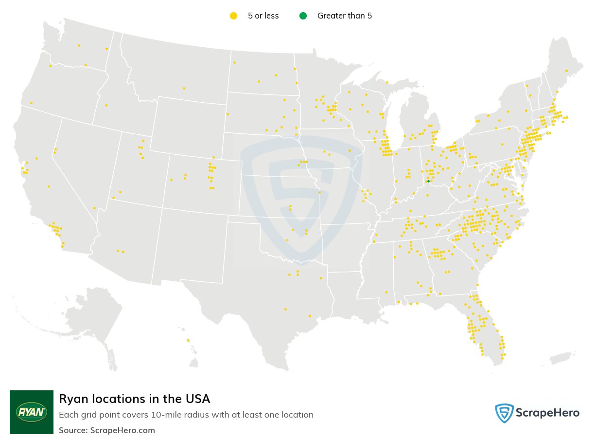 Ryan locations