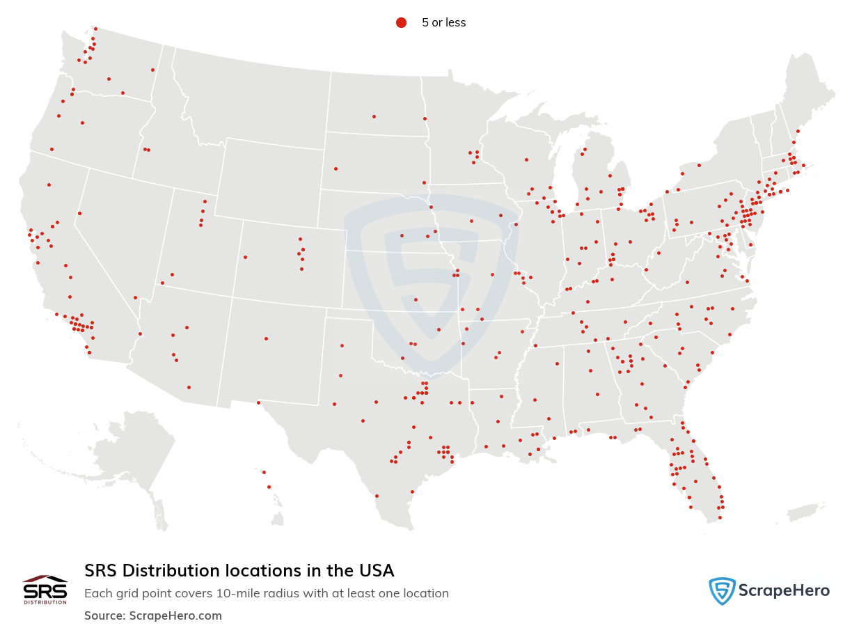 SRS Distribution locations