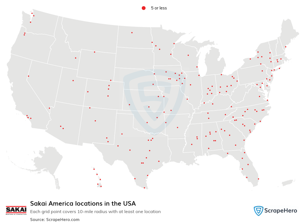 Sakai America locations