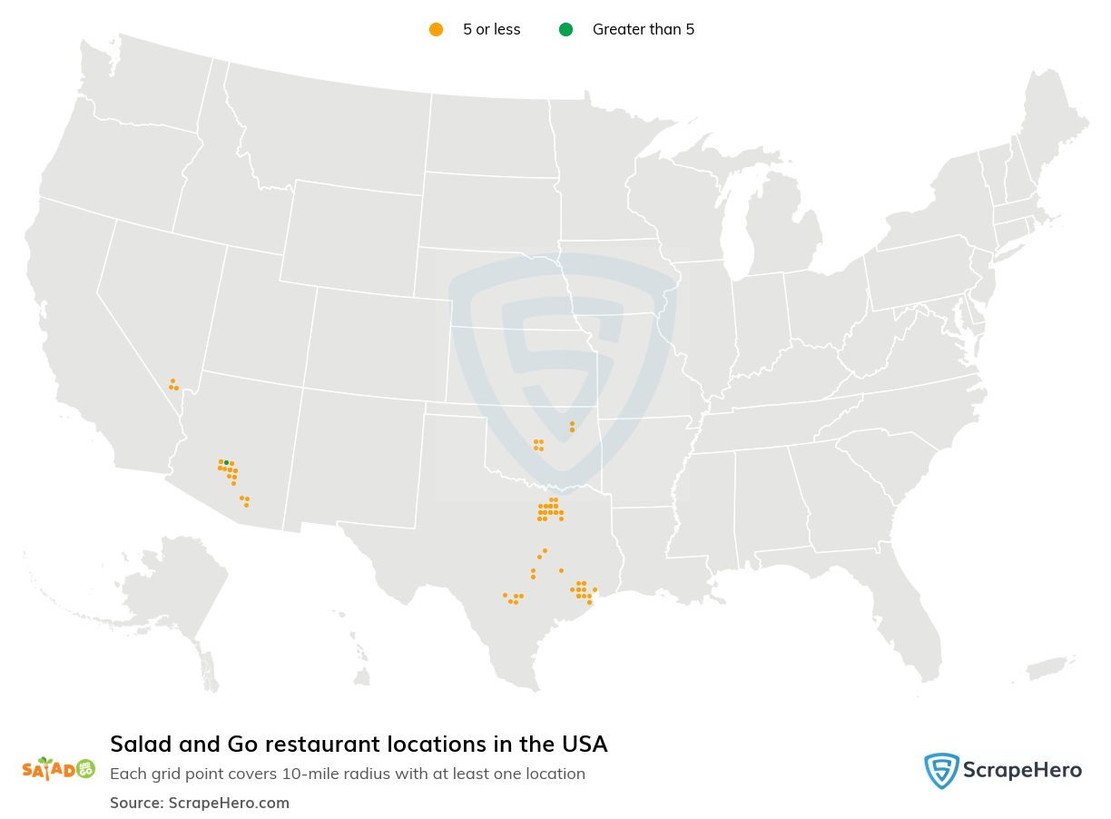 Salad and Go restaurant locations