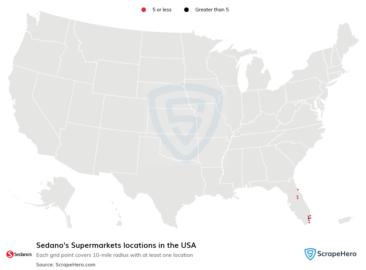 Sedano's Supermarkets locations