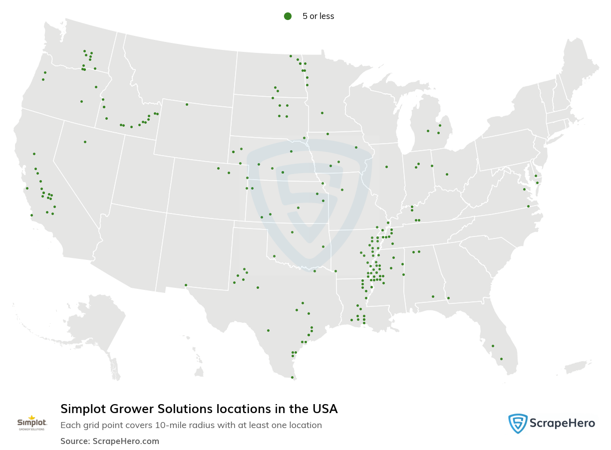 Simplot Grower Solutions locations