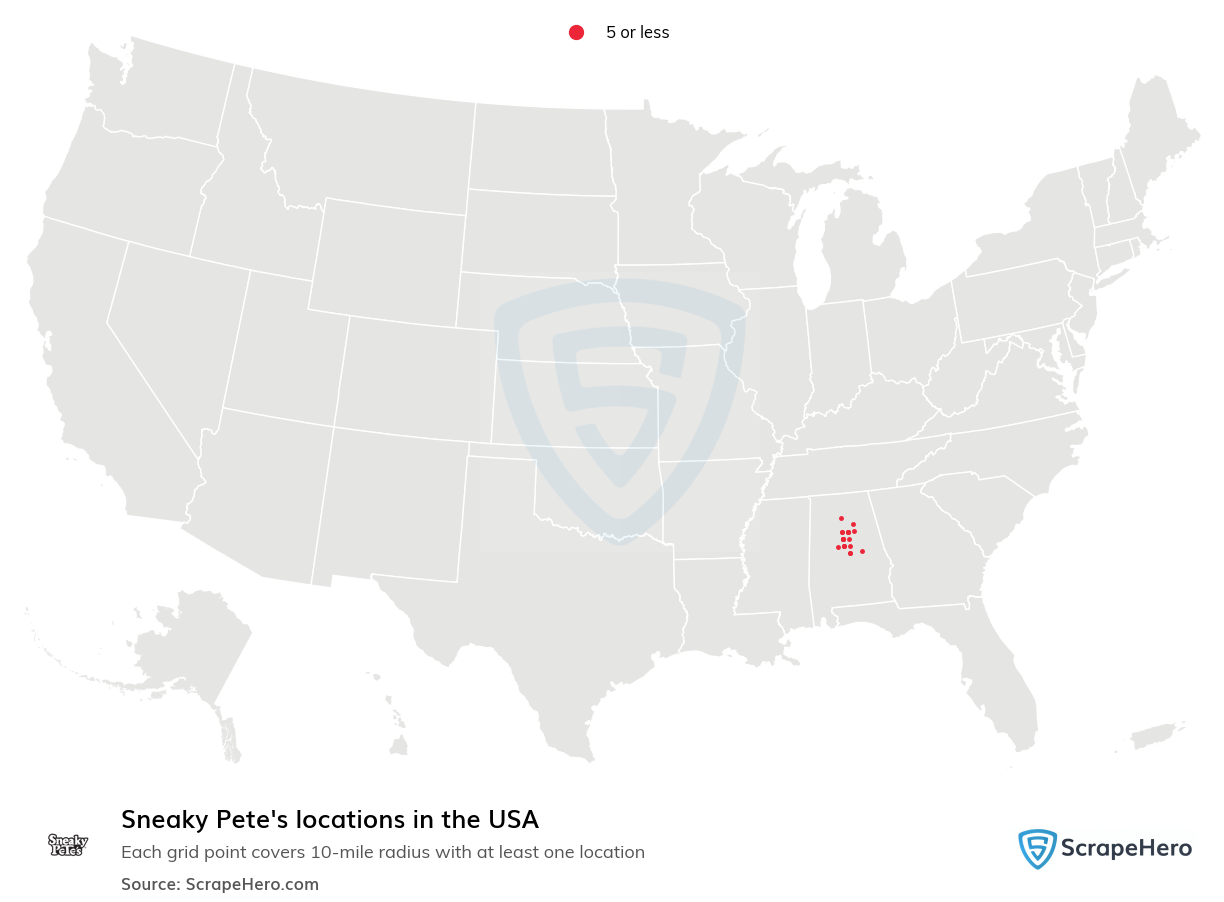 Sneaky Pete's locations