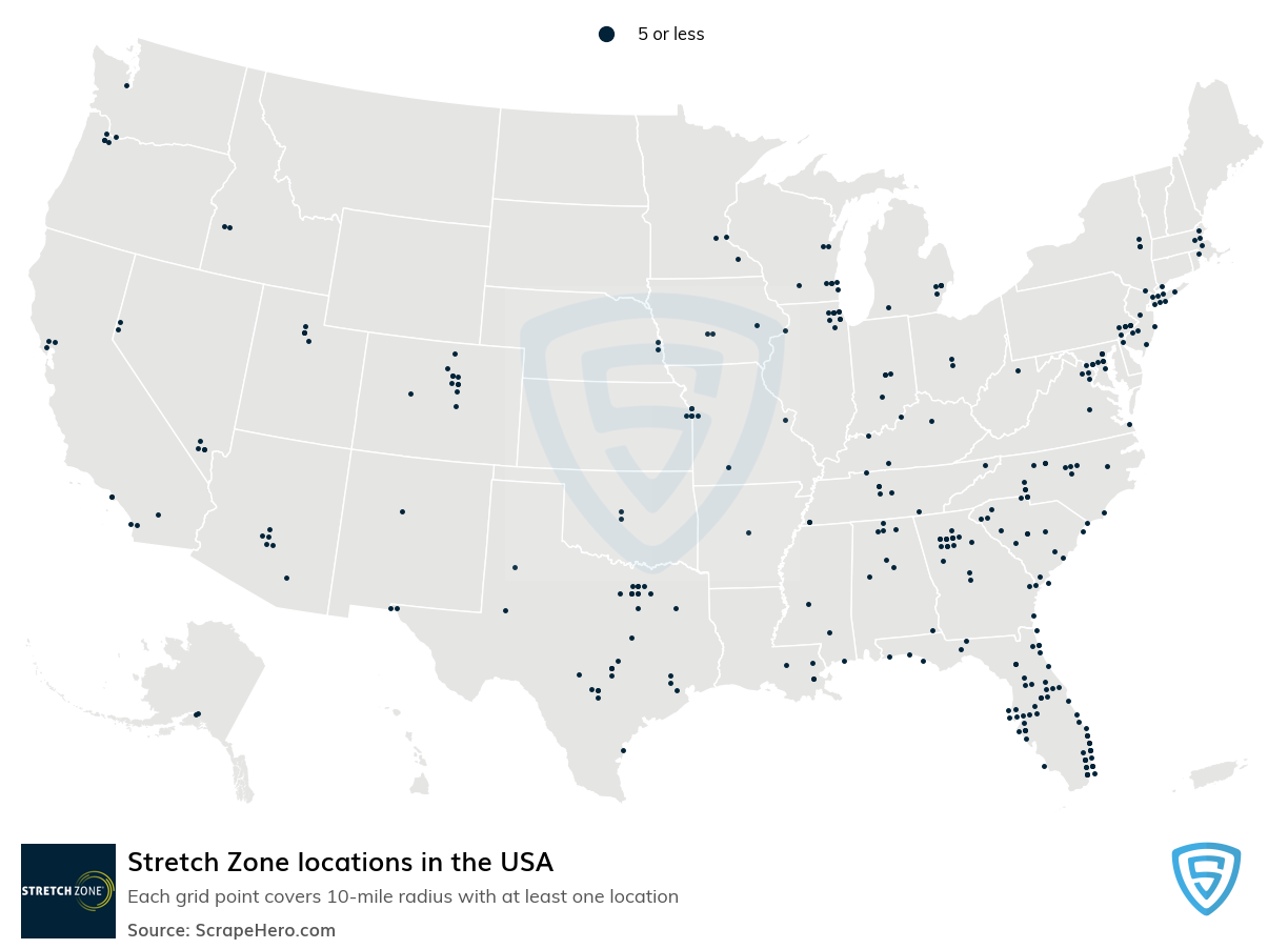 Stretch Zone locations