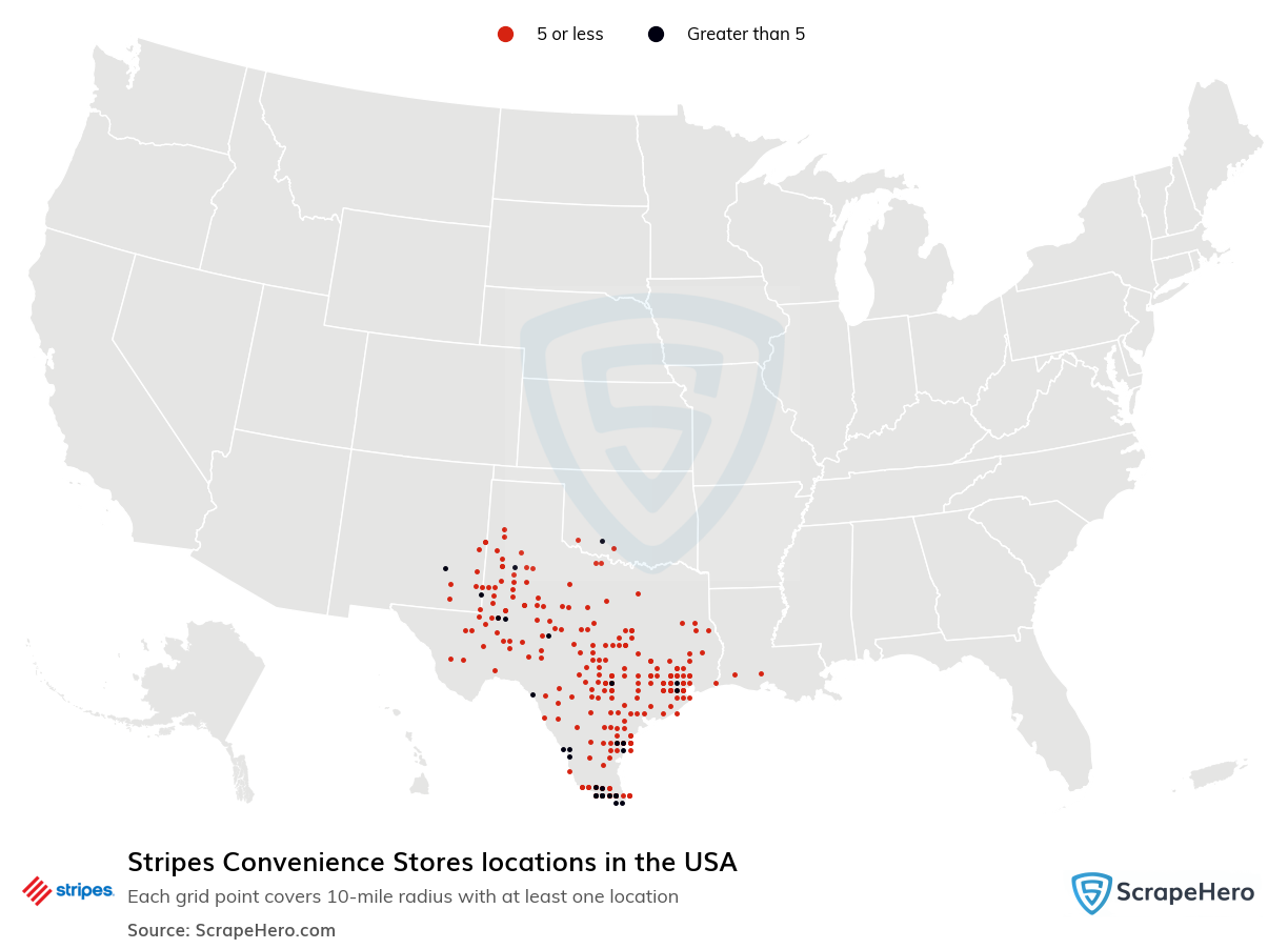 Stripes Convenience Stores locations