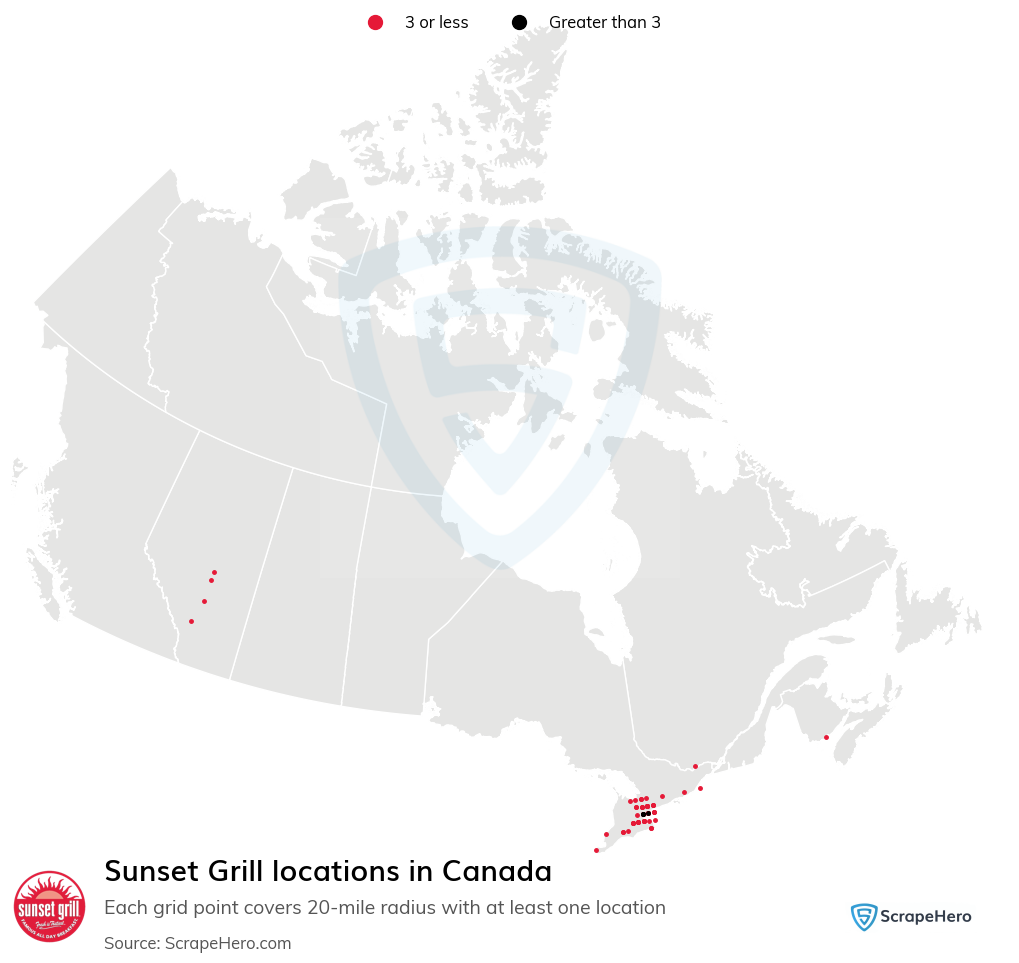 Sunset Grill restaurant locations