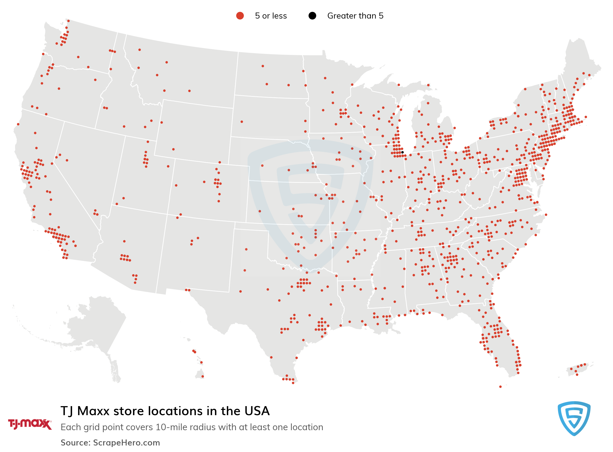 List of all TJ Maxx store locations in the USA ScrapeHero Data Store