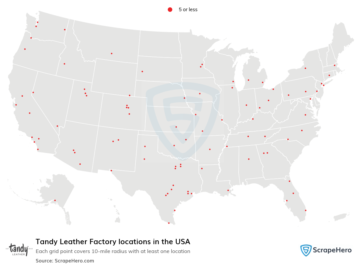 Tandy Leather Factory locations