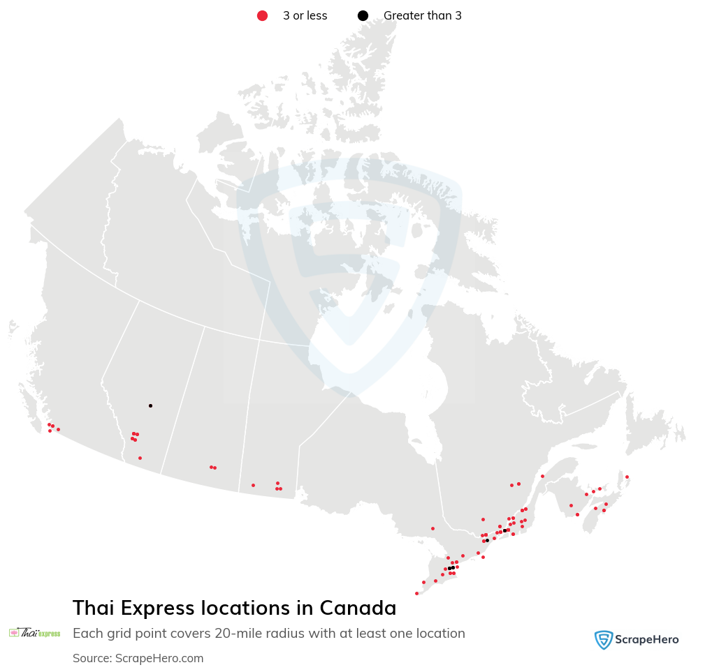 Thai Express locations