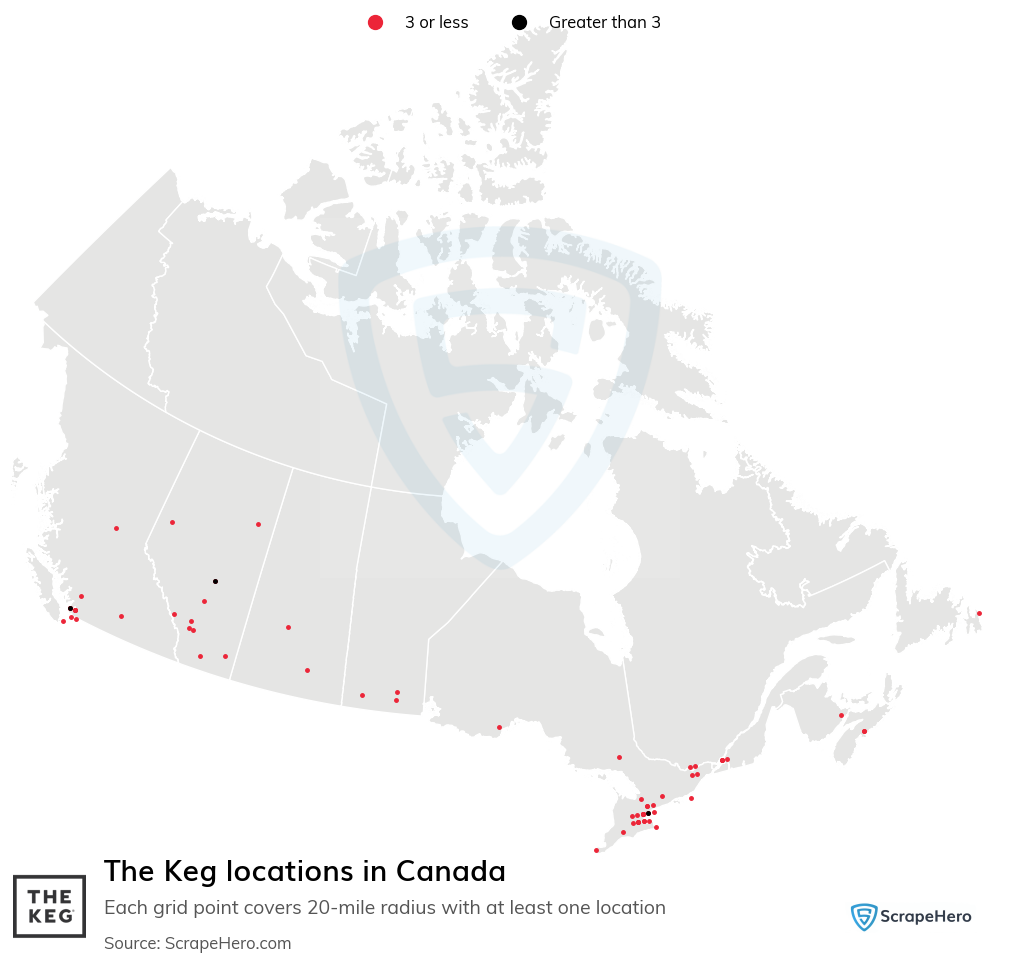 The Keg locations