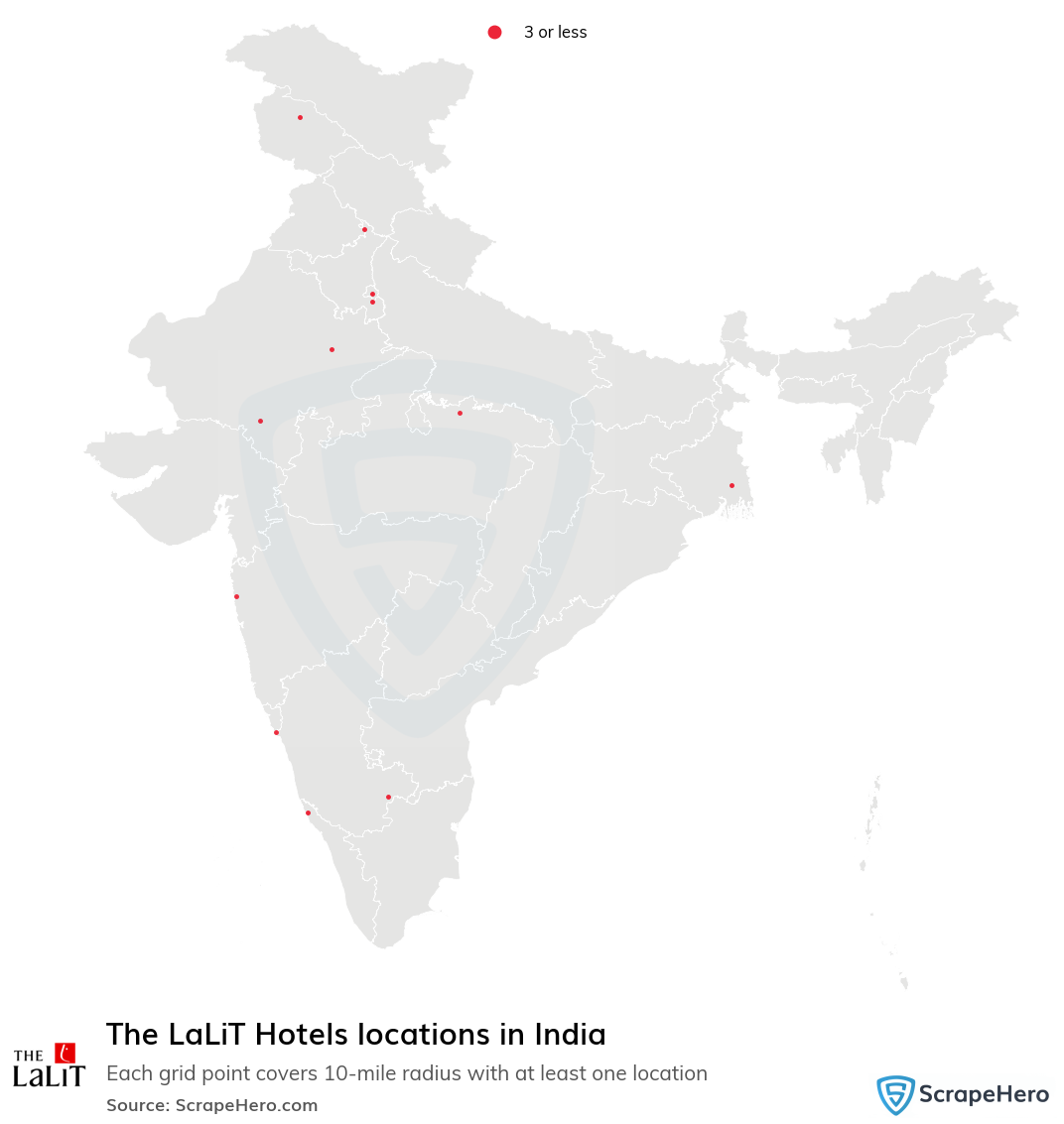 The LaLiT Hotels locations