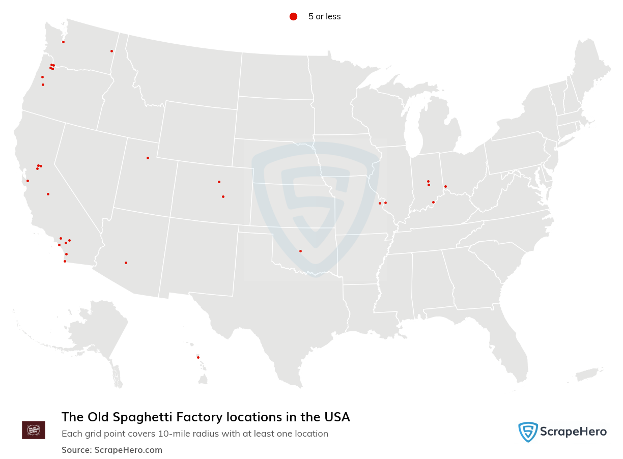 The Old Spaghetti Factory locations