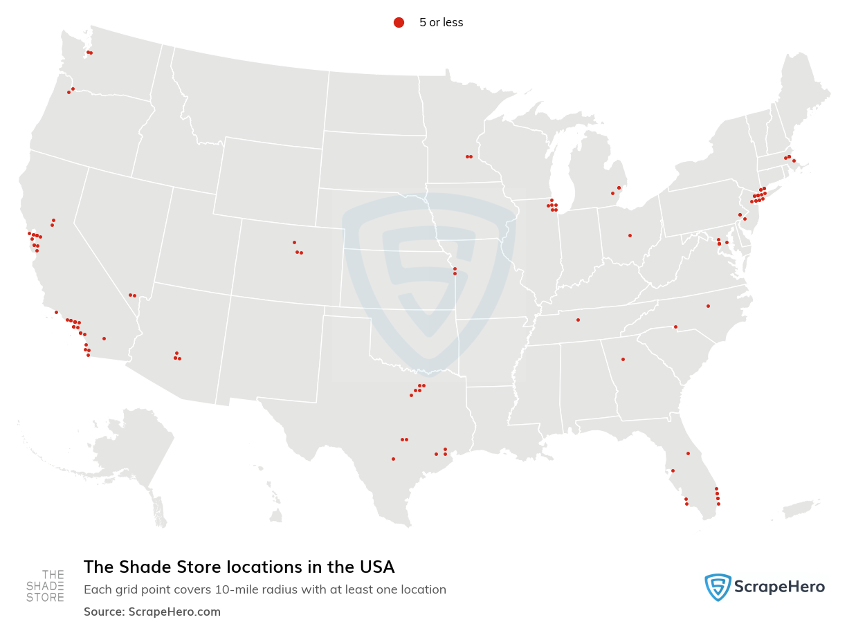 The Shade Store locations