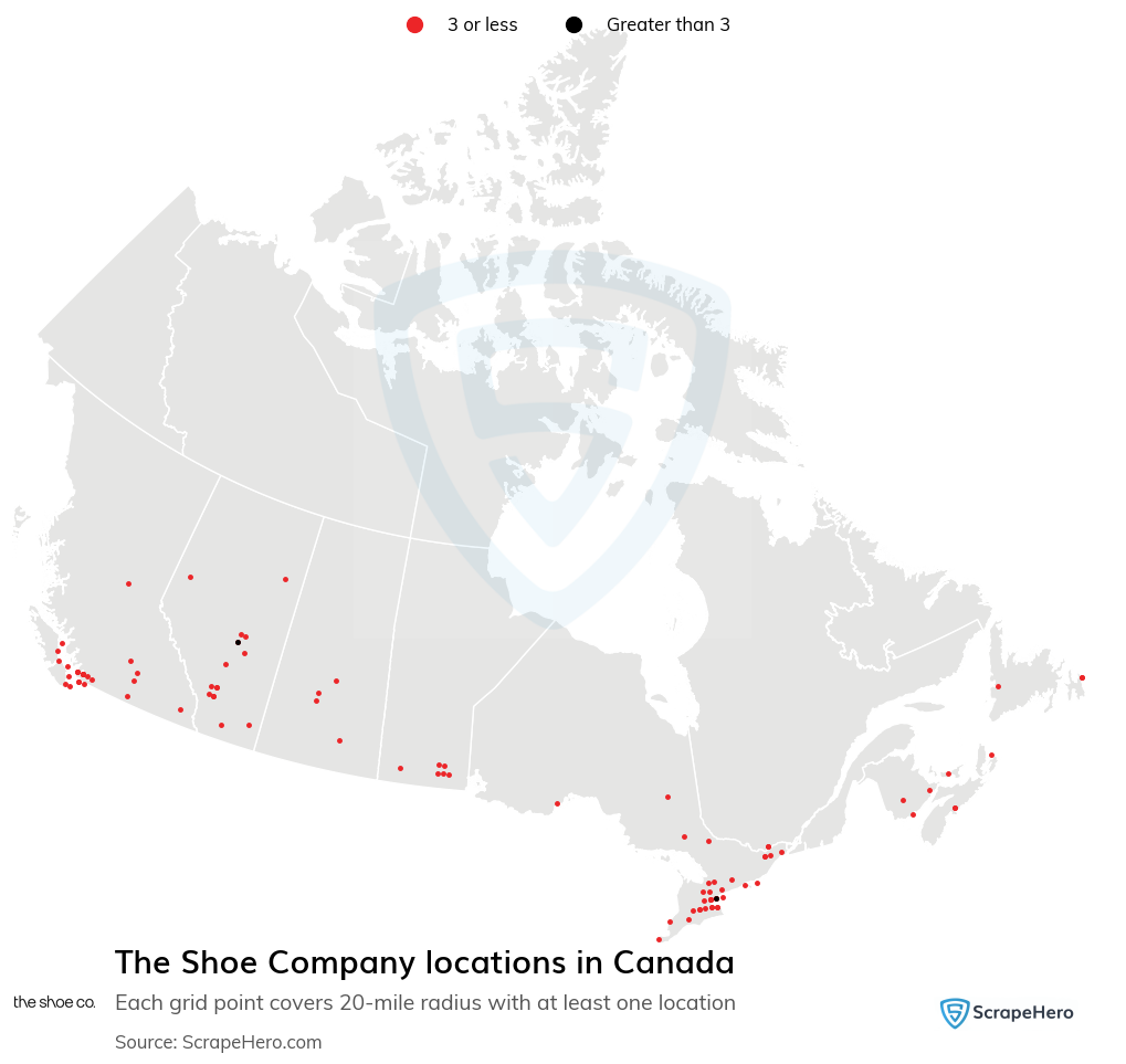 The Shoe Company locations