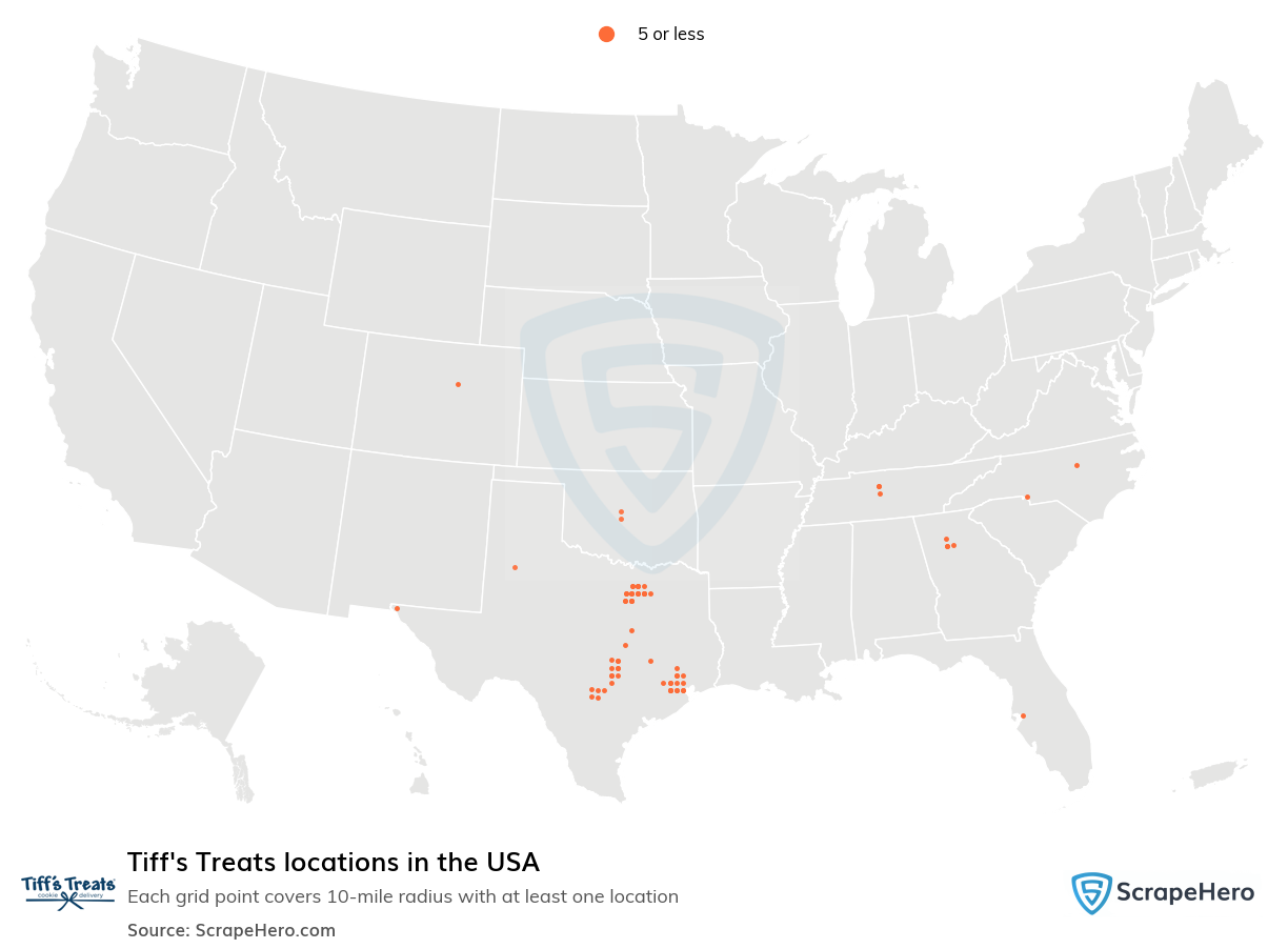 Tiff's Treats locations