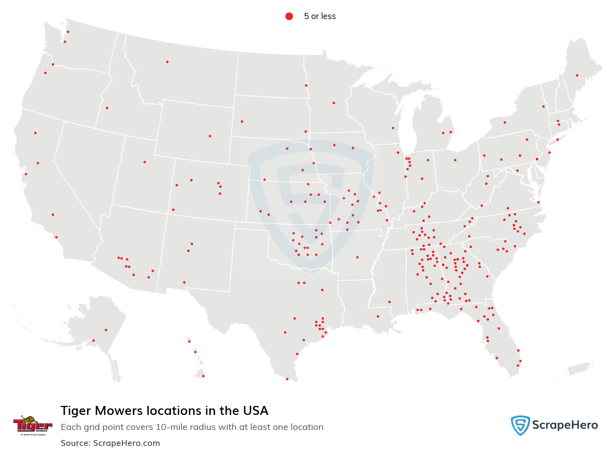 Tiger Mowers locations