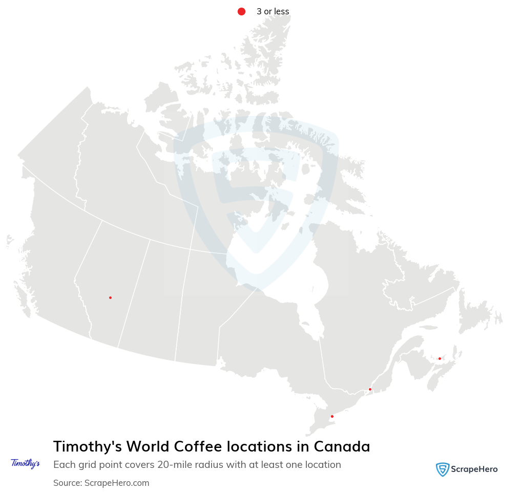 Timothy's World Coffee locations