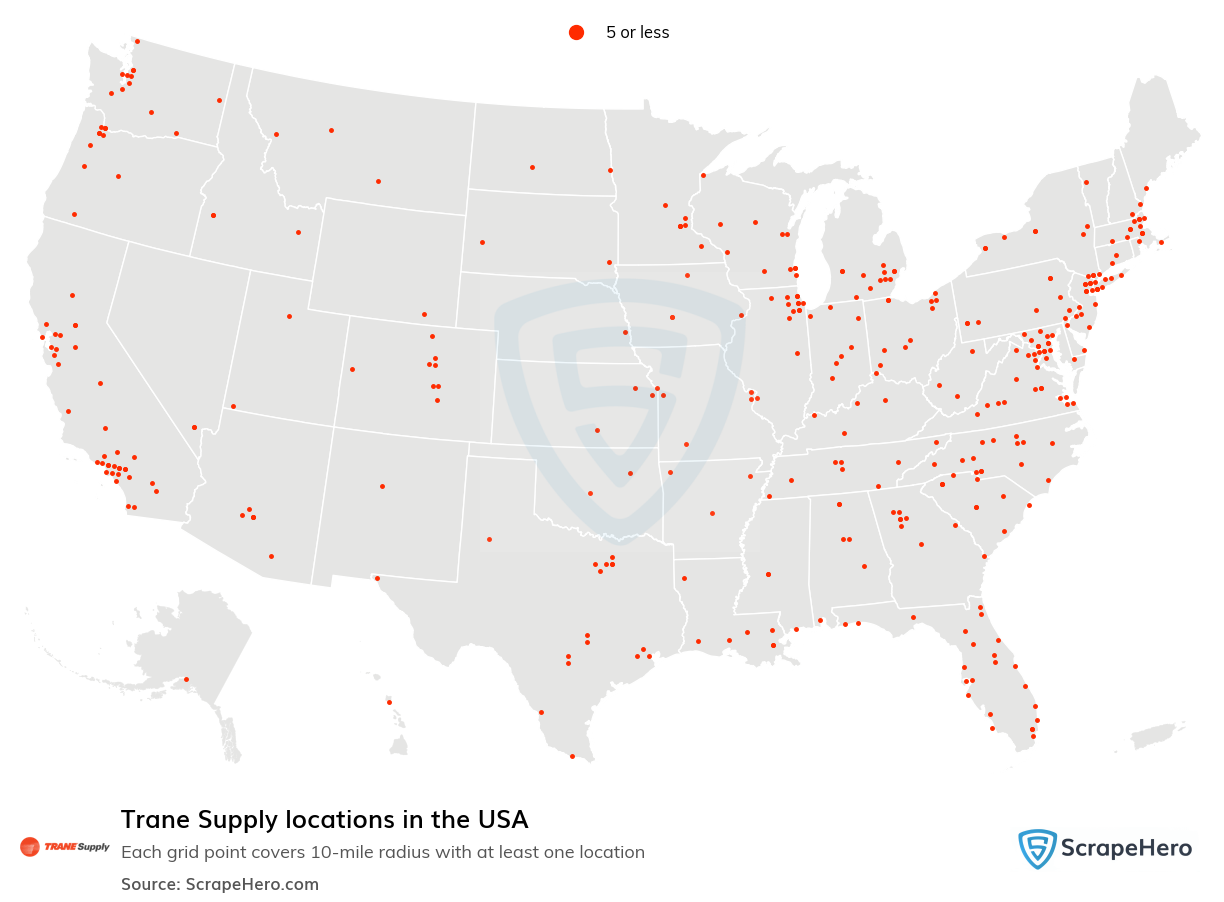 Trane Supply locations