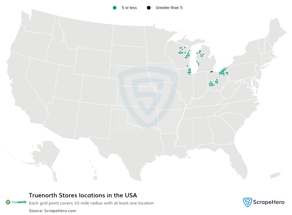 Truenorth Stores locations