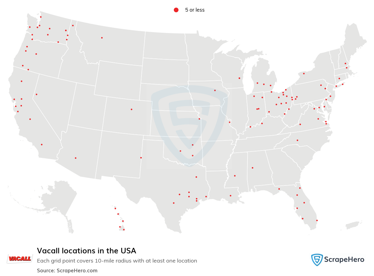 Vacall locations