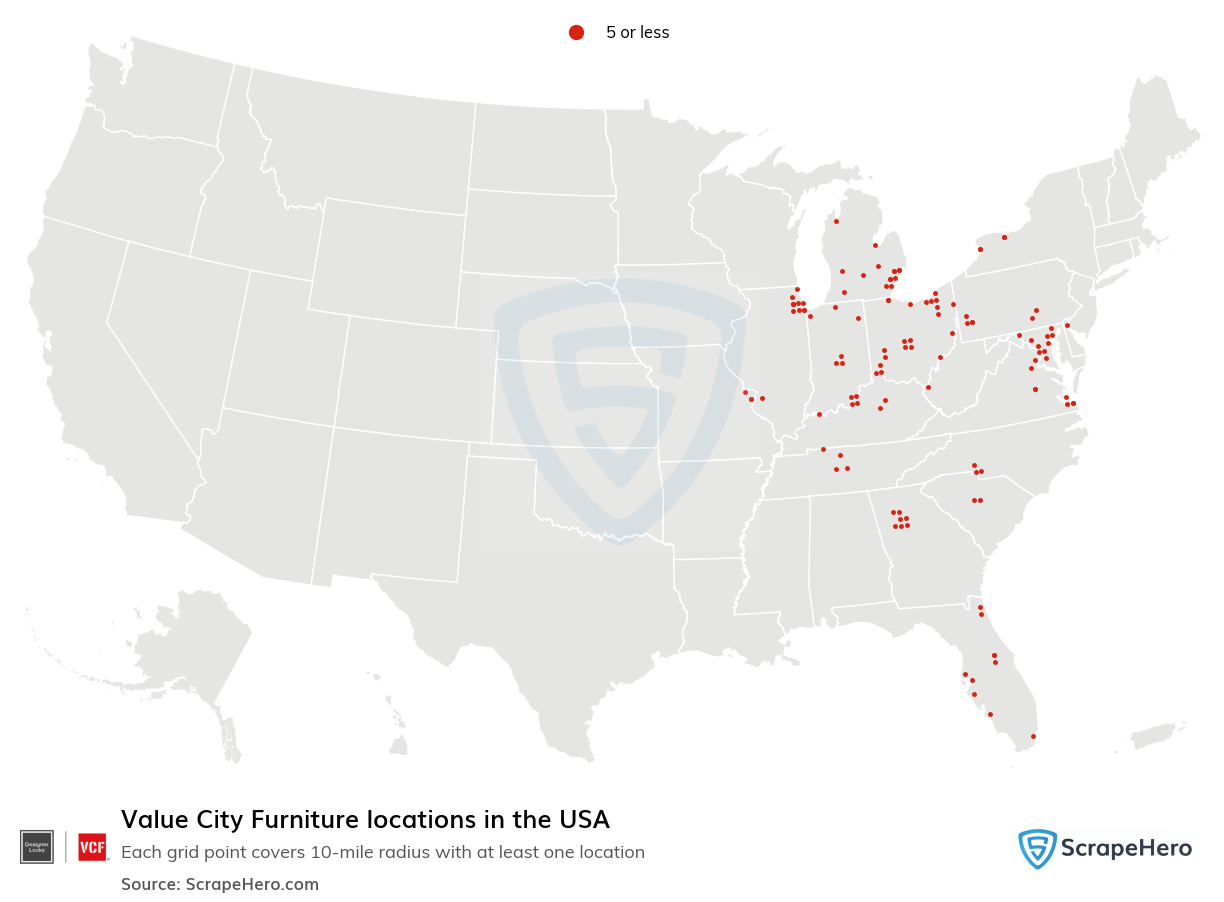 Value City Furniture locations