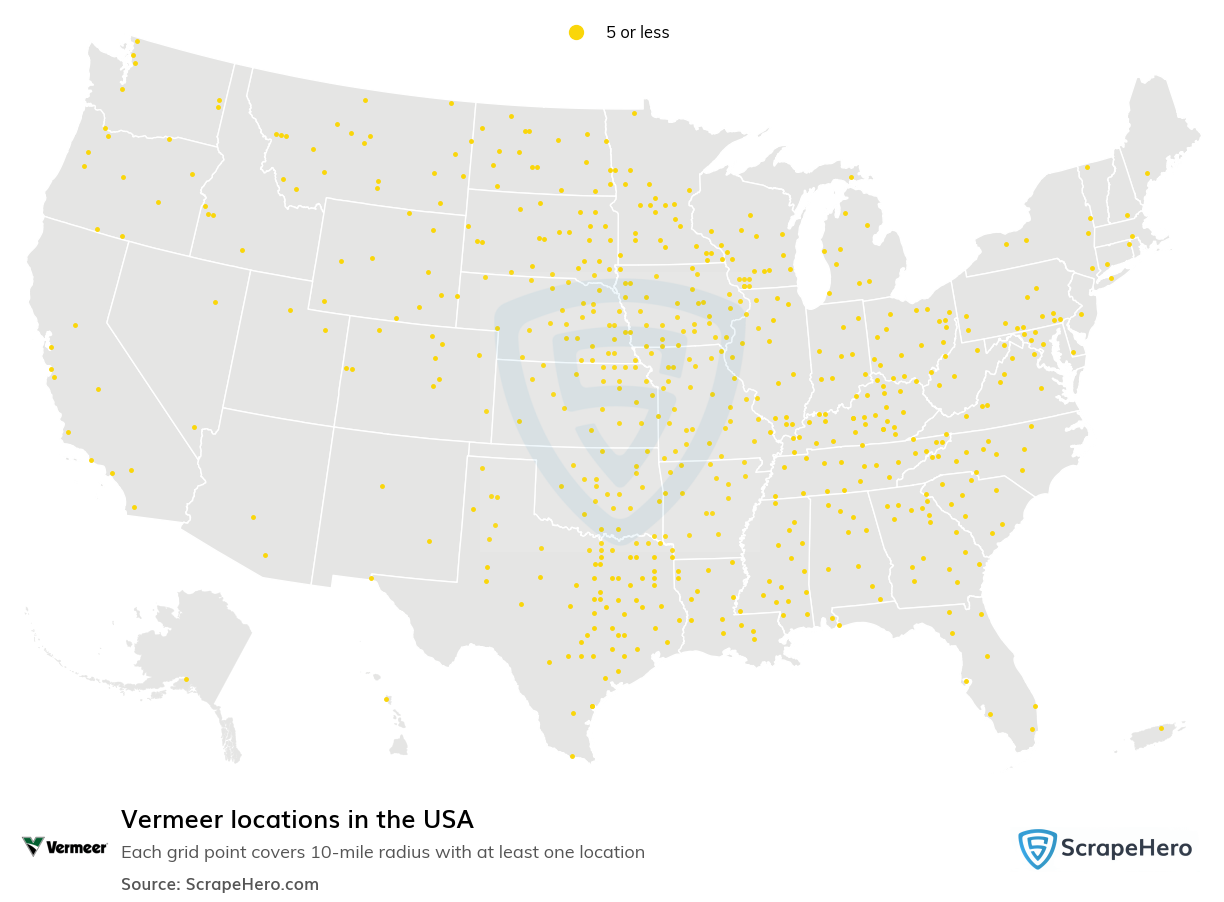 Vermeer locations