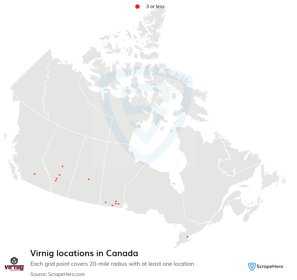 Virnig dealer locations