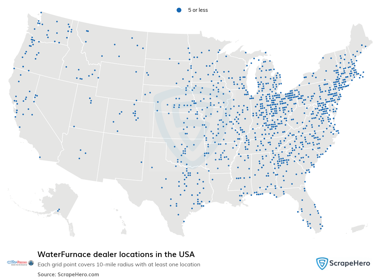 WaterFurnace dealer locations