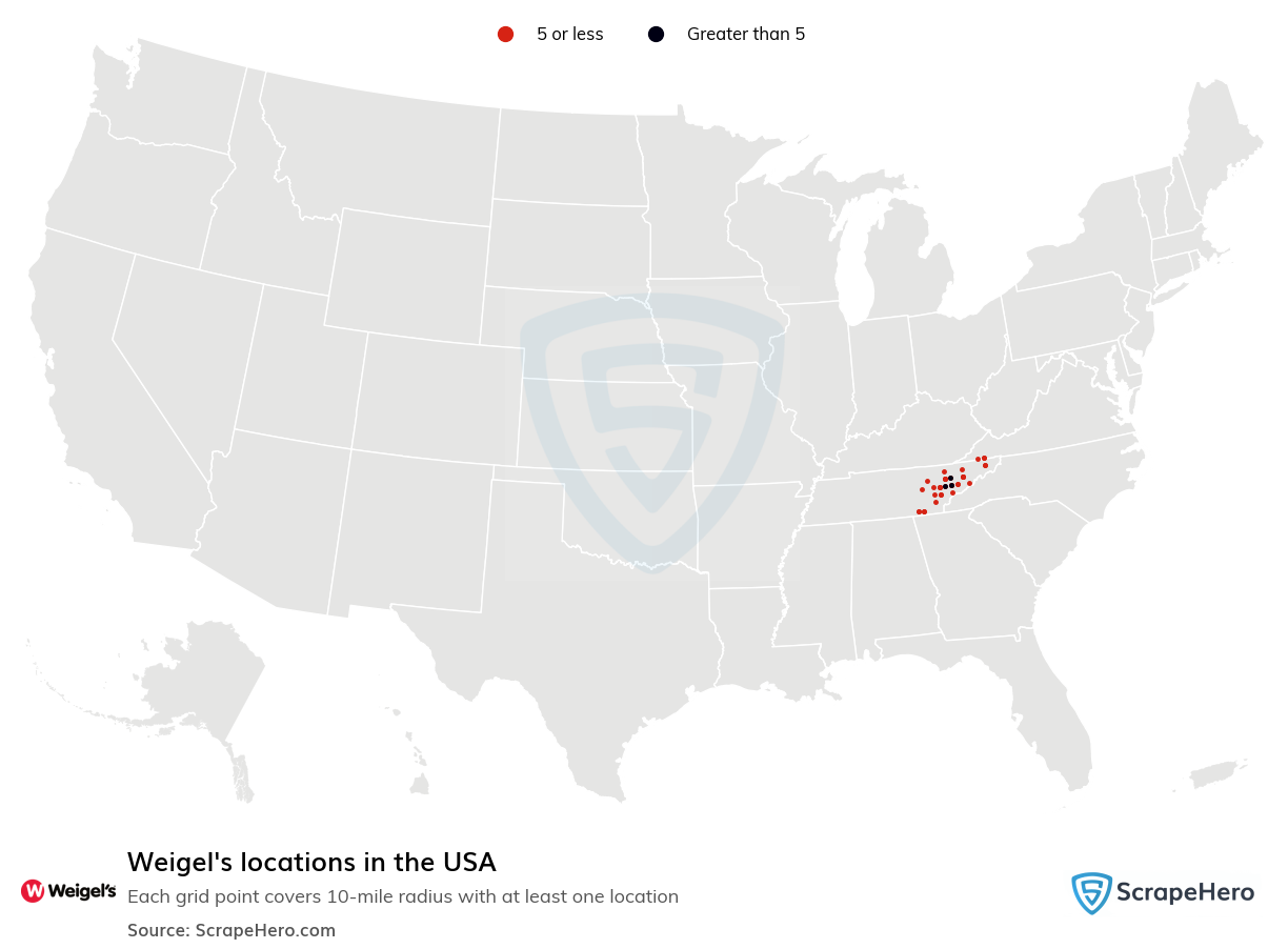 Weigel's locations