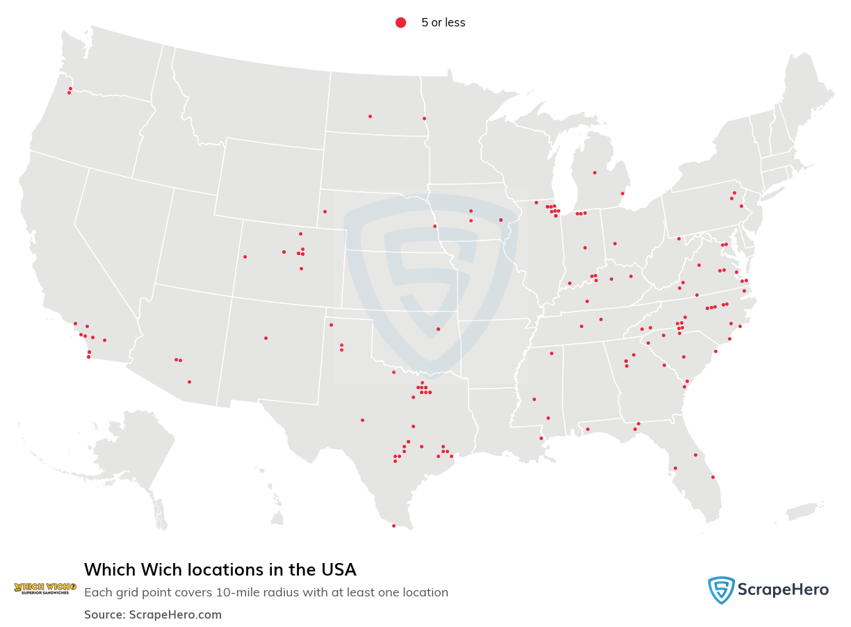 Which Wich locations