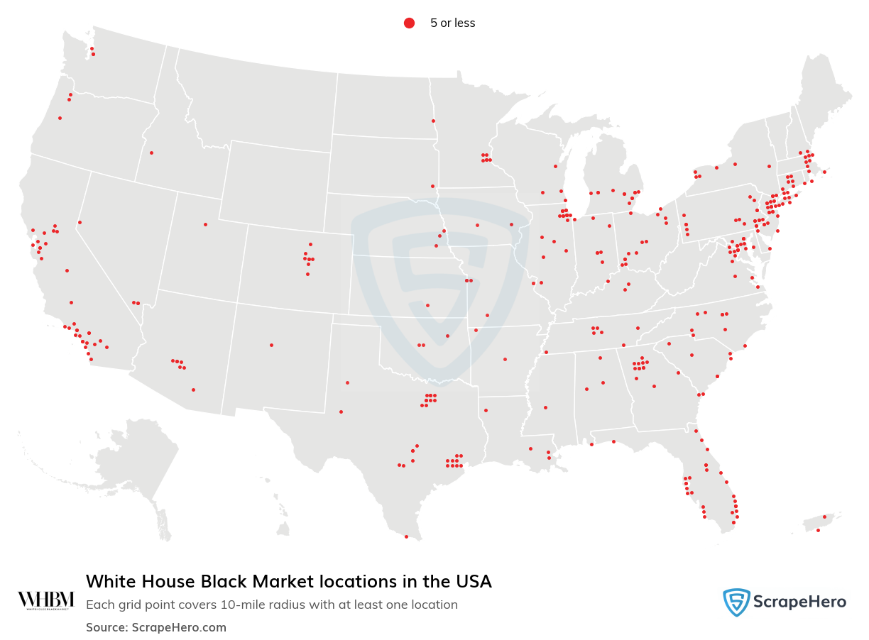 White House Black Market locations