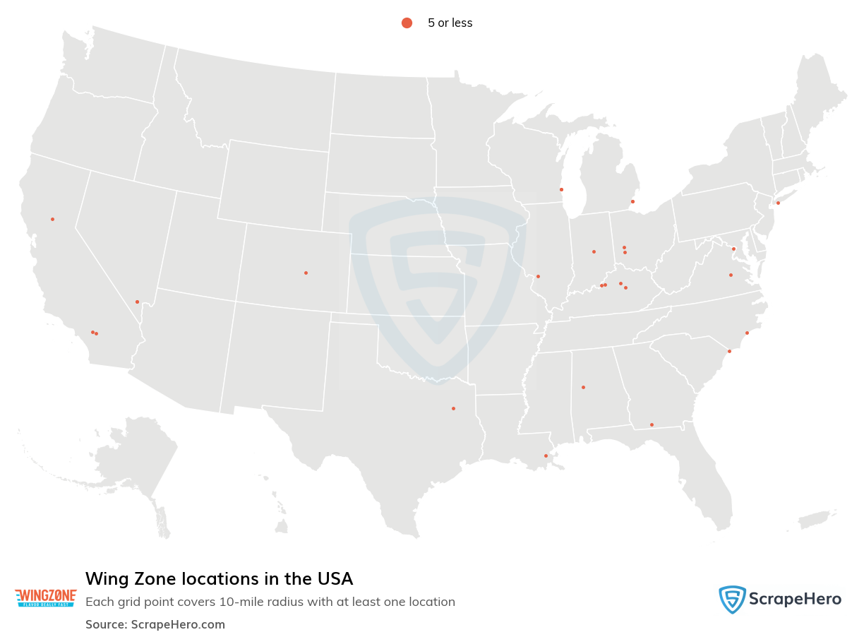 Wing Zone locations