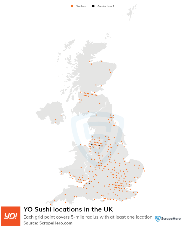 YO Sushi locations