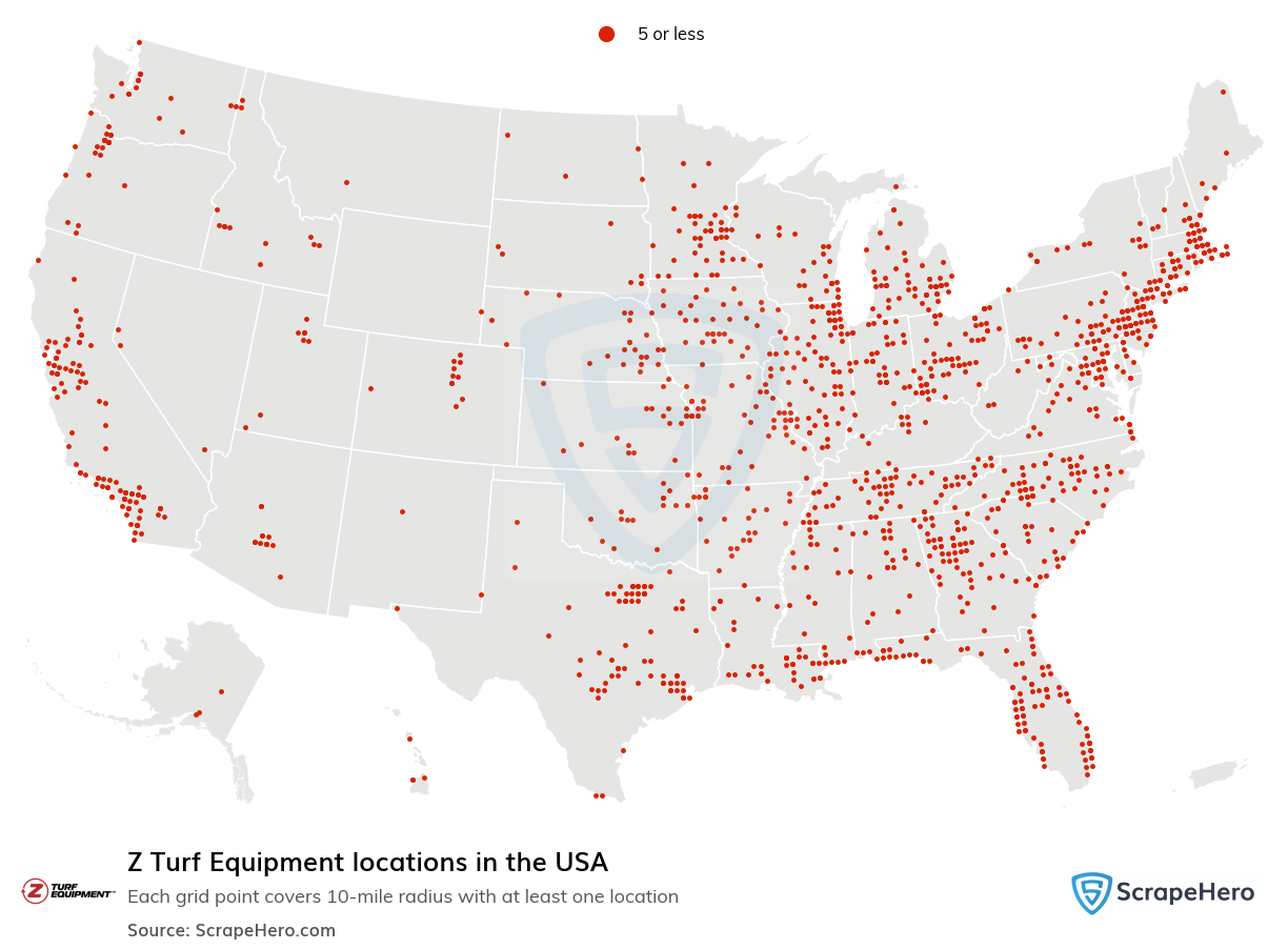 Z Turf Equipment locations