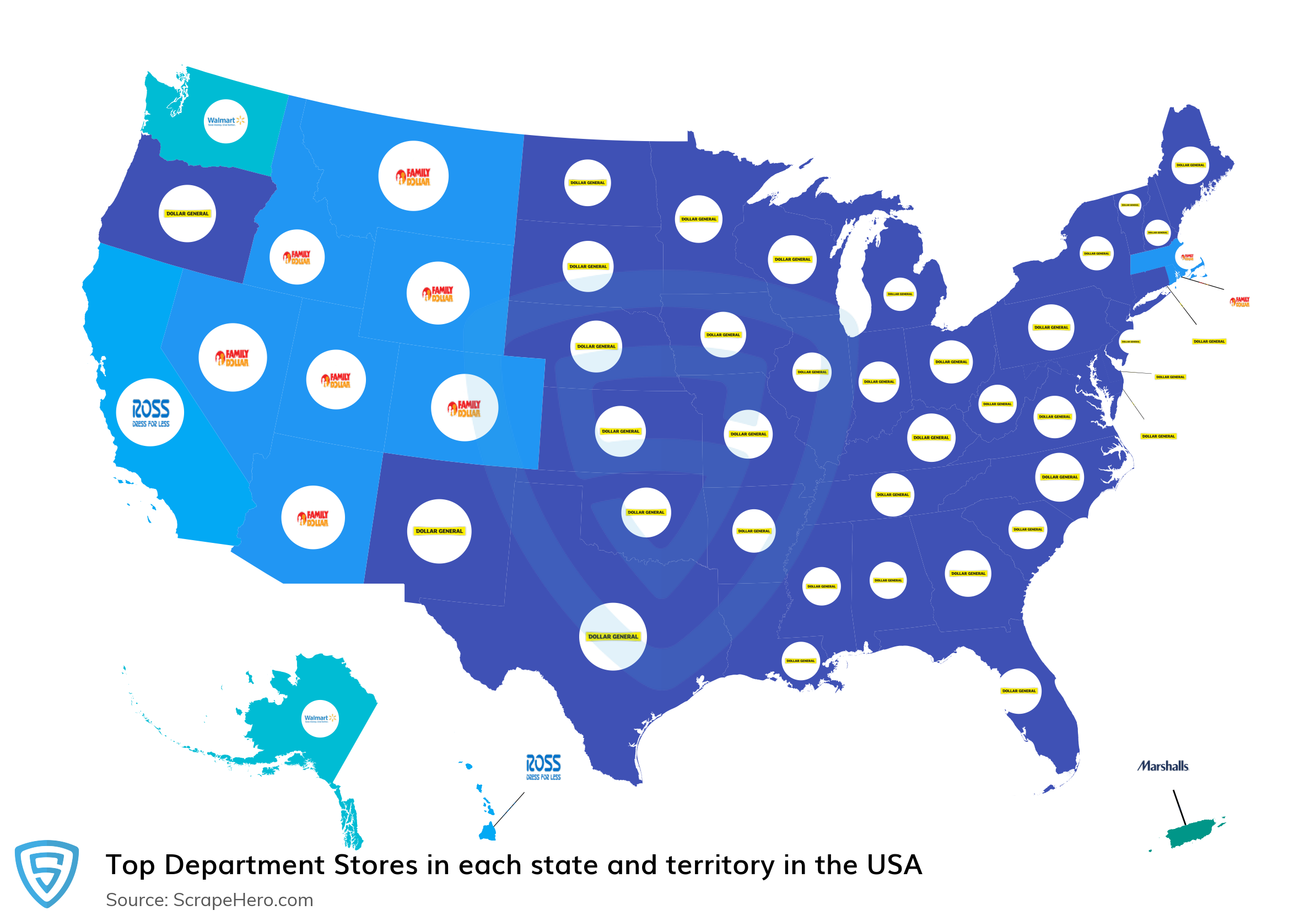 Most popular department stores in America