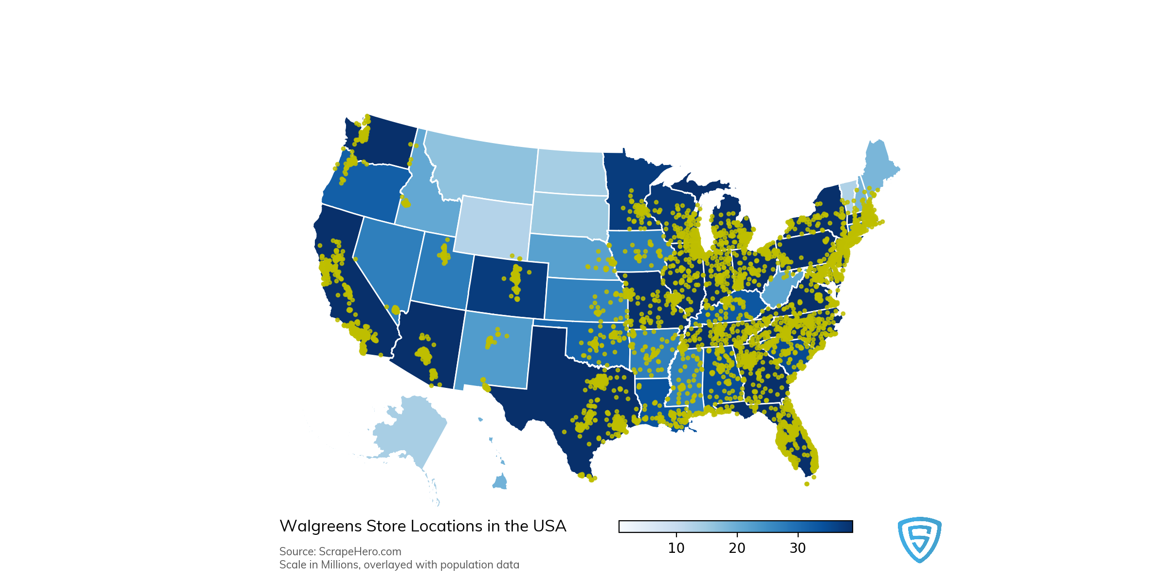 Walgreens Locations – An Analysis | ScrapeHero