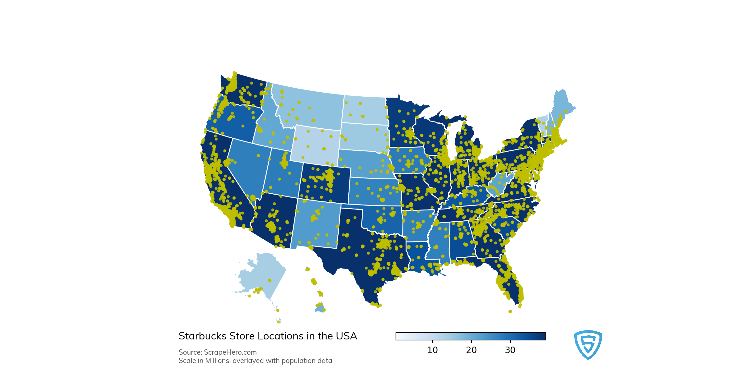  Starbucks  USA Locations An Analysis ScrapeHero