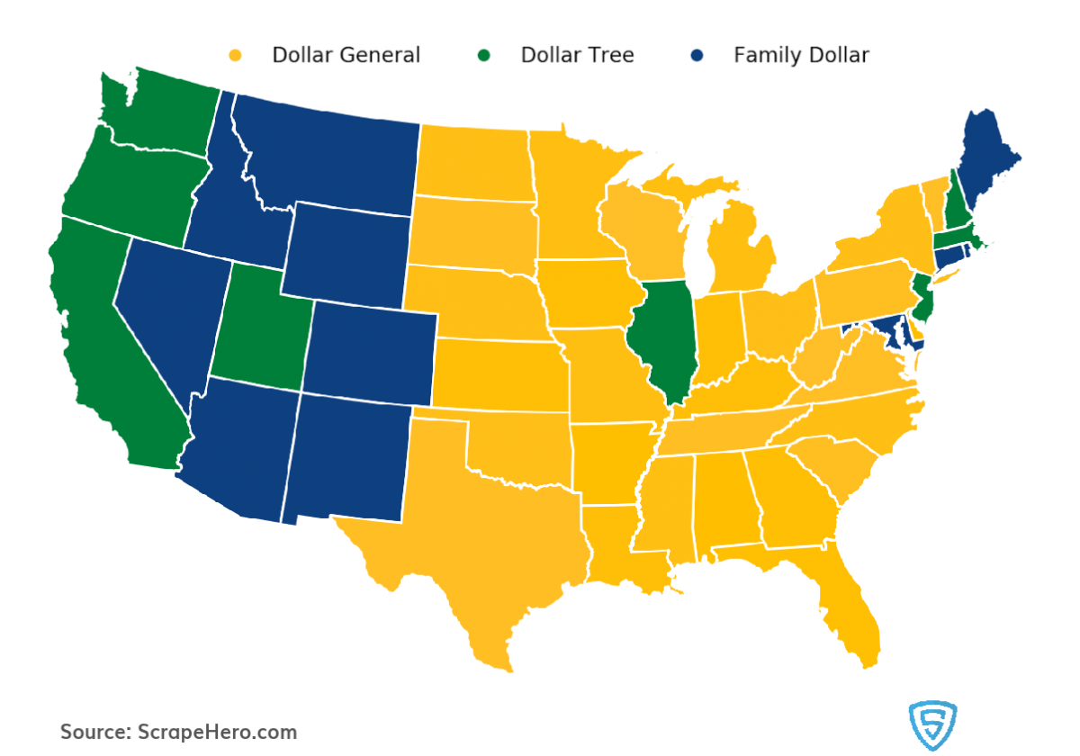 Dollar Stores and where to find them in US - Location Analysis