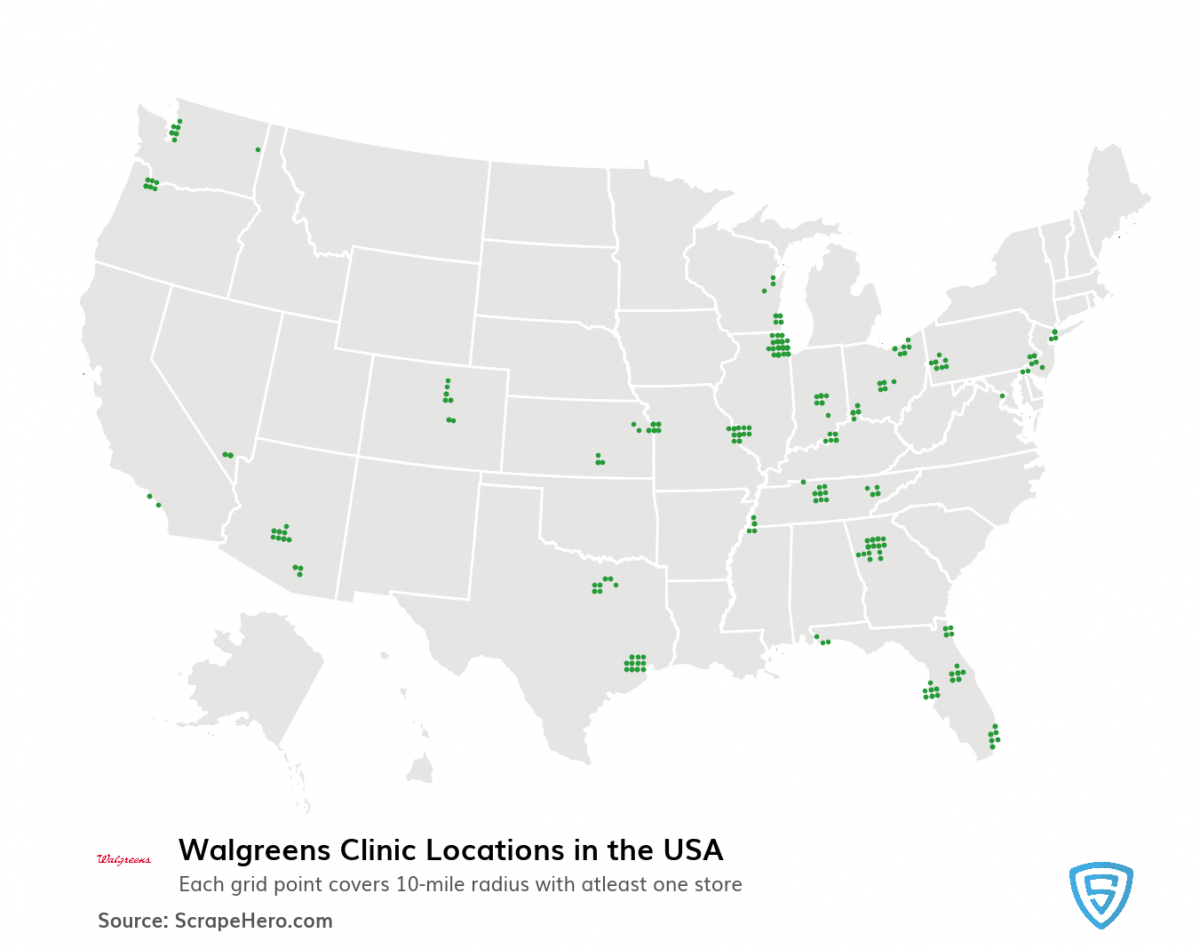 Retail Health Clinic Locations in US - Location Analysis