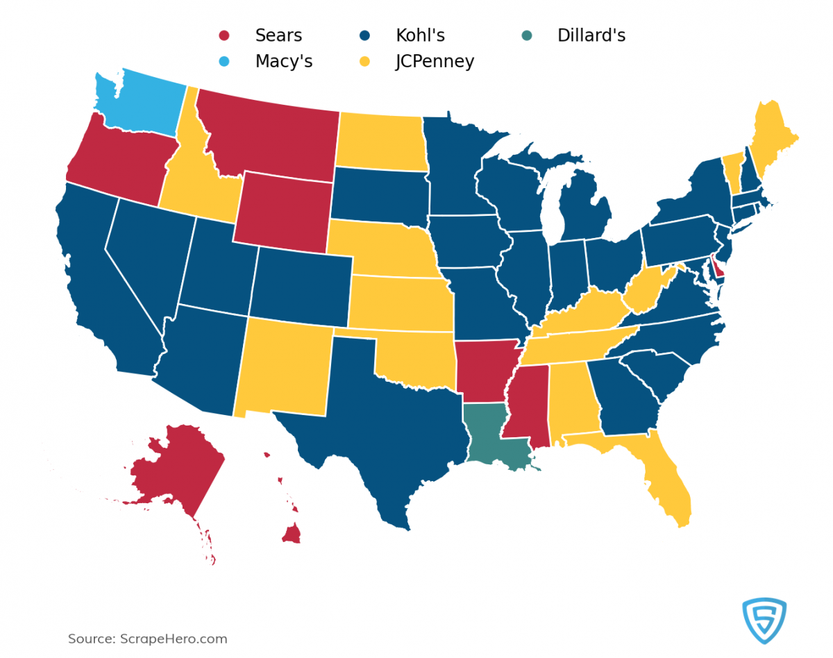 The Largest Department Stores in the US - Location Analysis