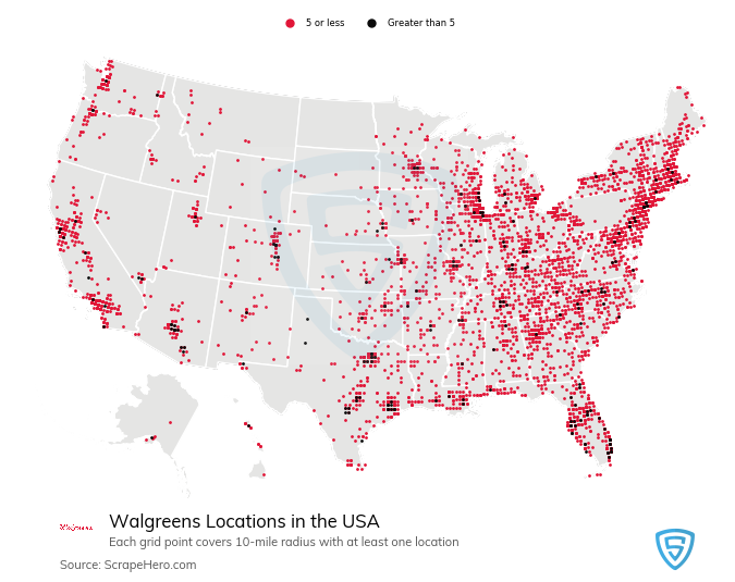 Walgreens Map By State