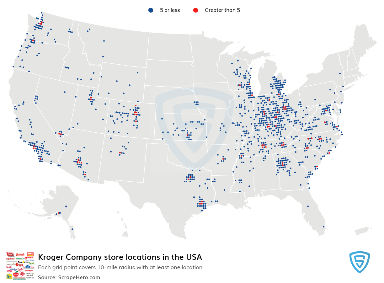 The Largest Grocery Chains in the US in 2021 Based on Locations