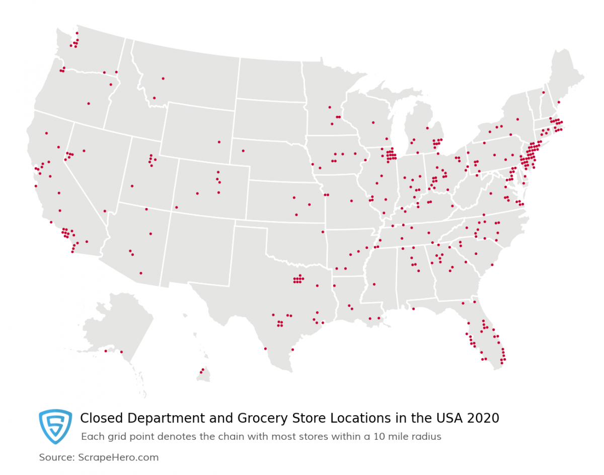 Department and Grocery Store Closures in 2020 – Store Closure Report