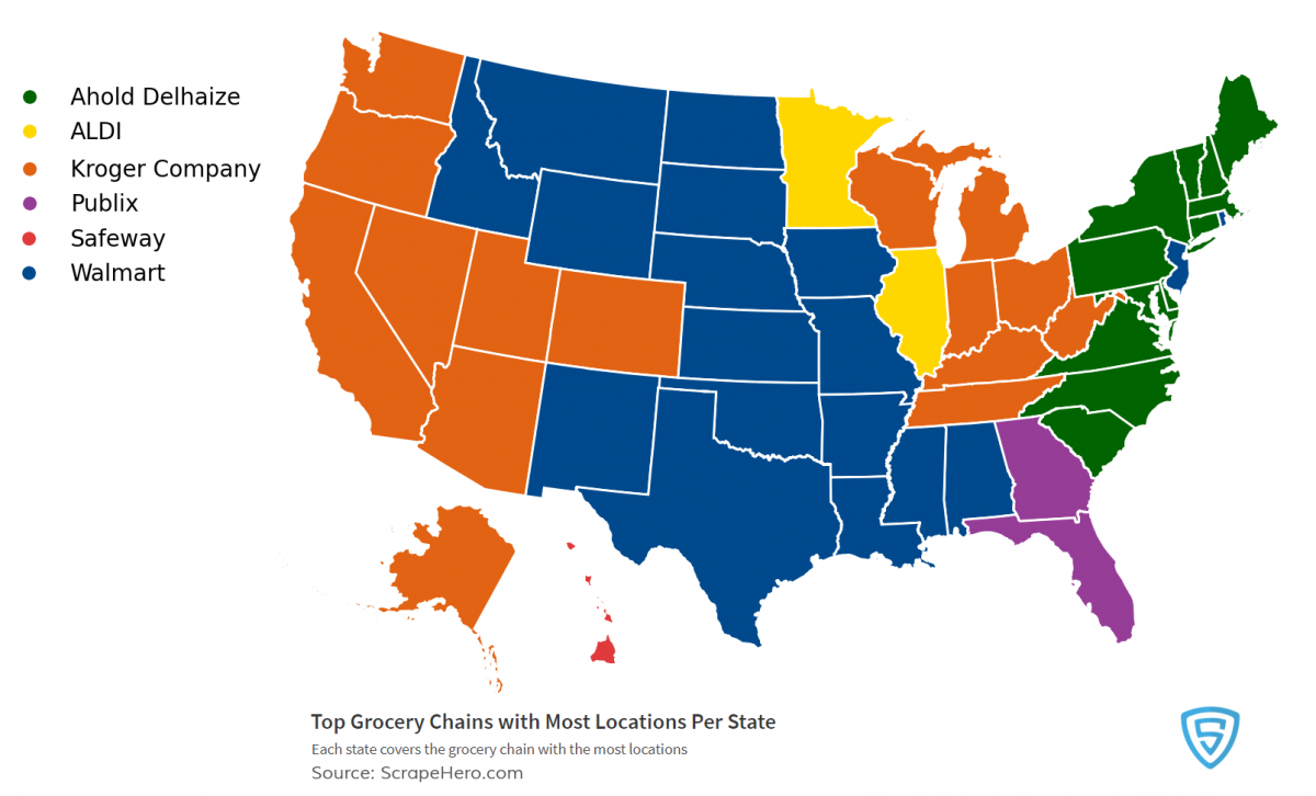 The Largest Grocery Chains In The US 2021 Location Analysis