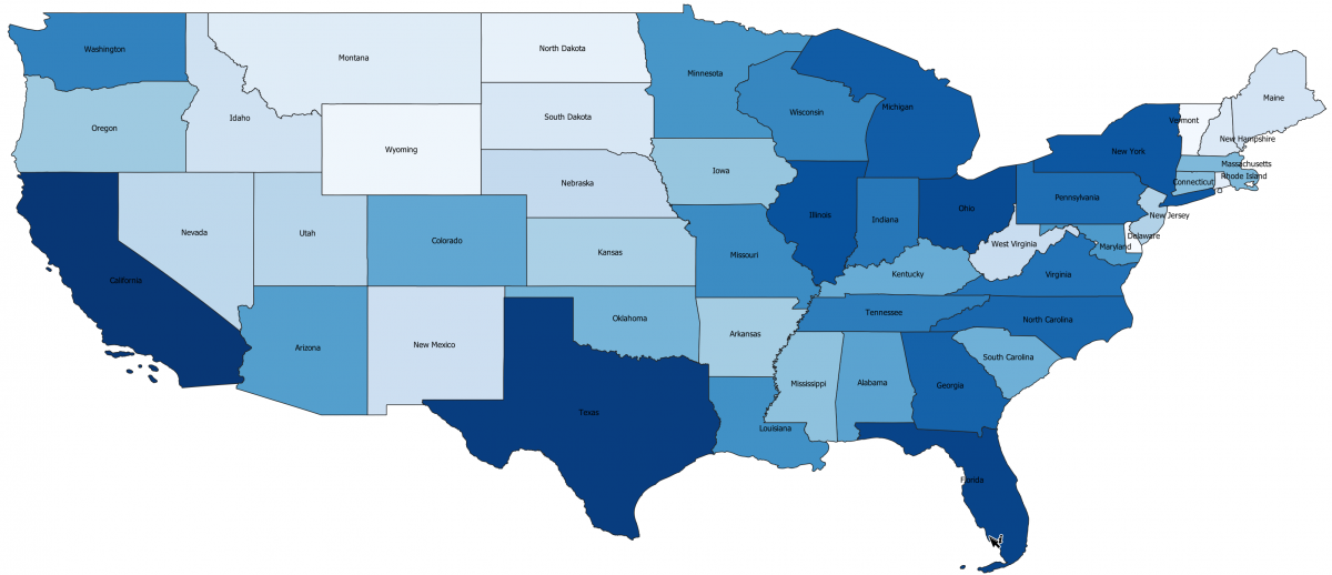 How to visualize location data from a CSV file as a choropleth map in QGIS