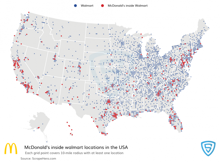 McDonald's Closures in Walmart Stores - Location Analysis