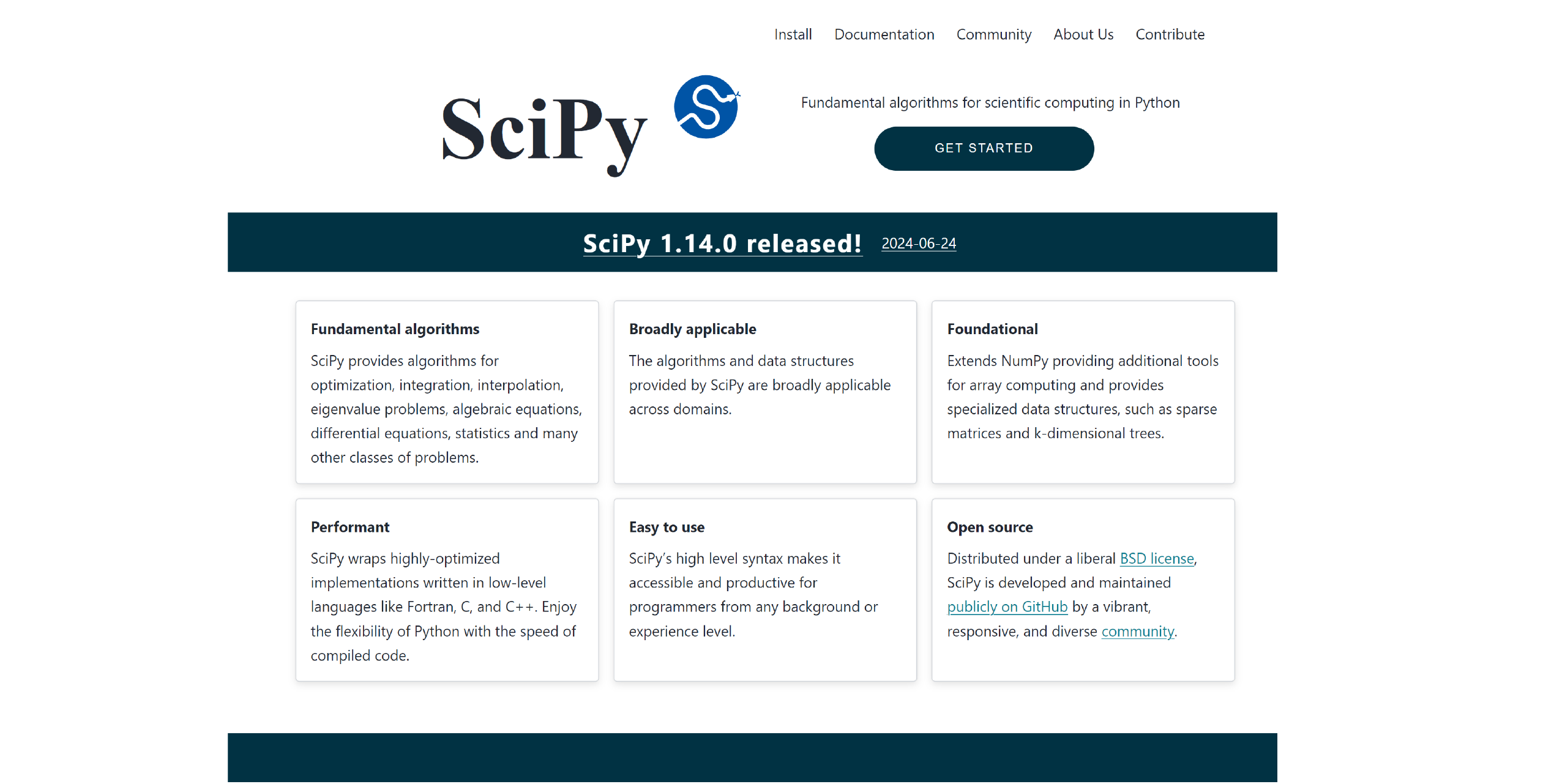 SciPy Homepage