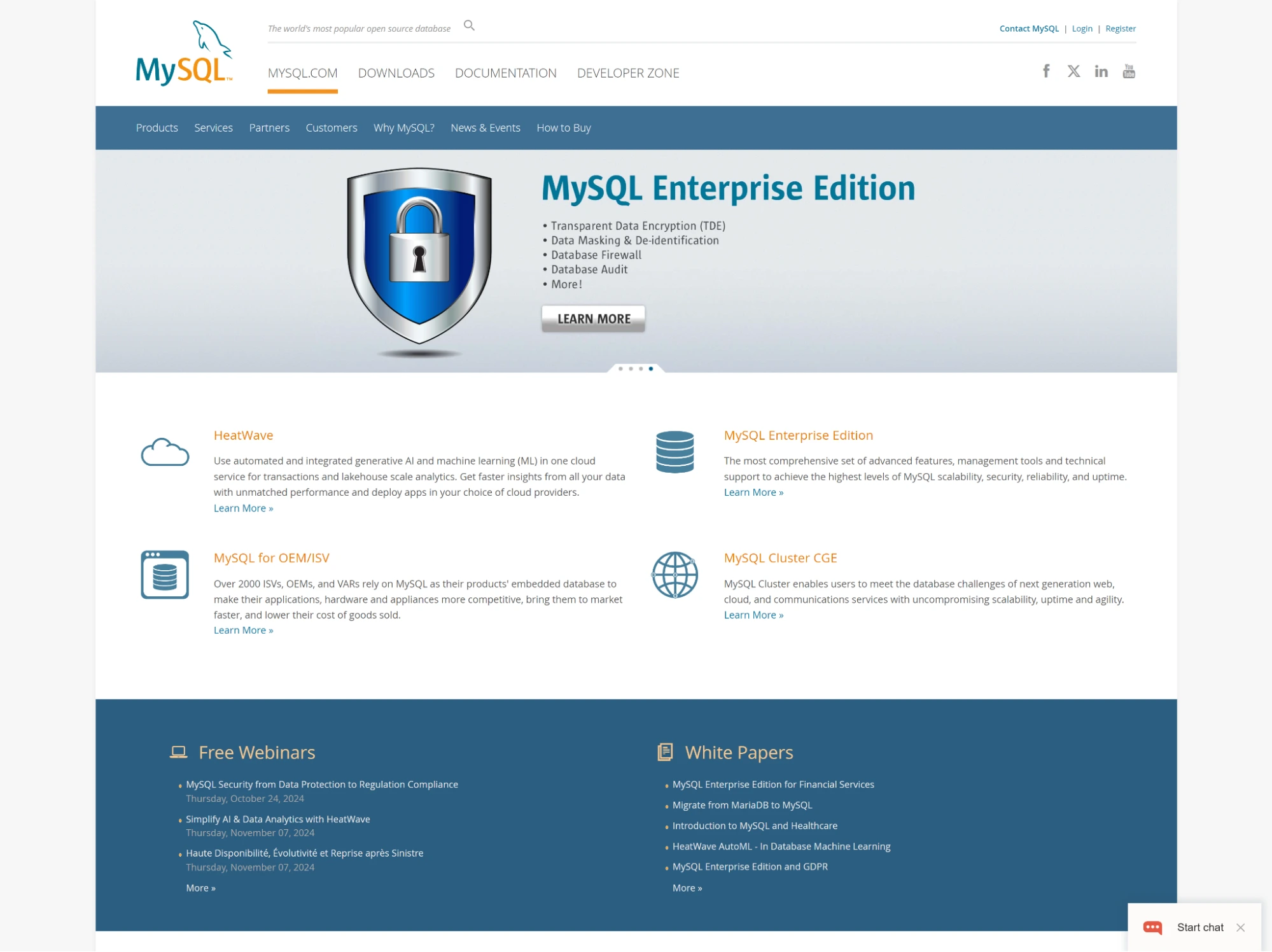  MySQL Homepage